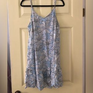 ASOS River Island blue and white floral mini dress